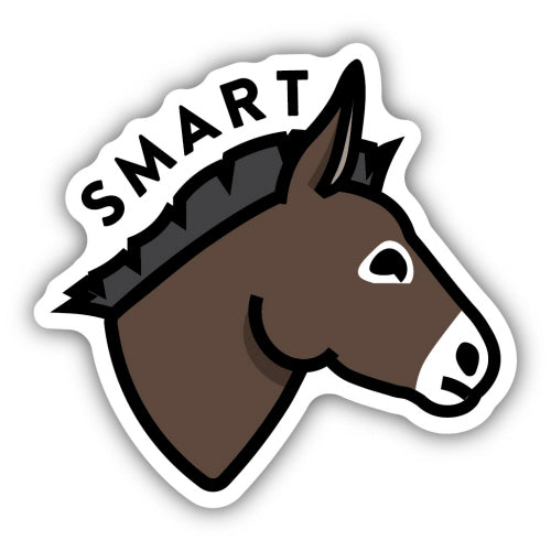 Smart Ass Donkey Sticker