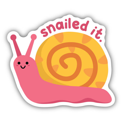 Snailed It Snail Sticker