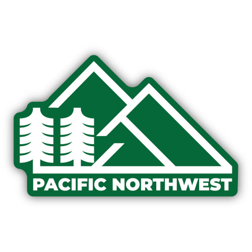 Pacific Northwest Green Mountains Sticker