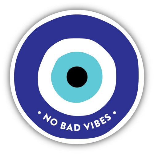 No Bad Vibes Evil Eye Sticker