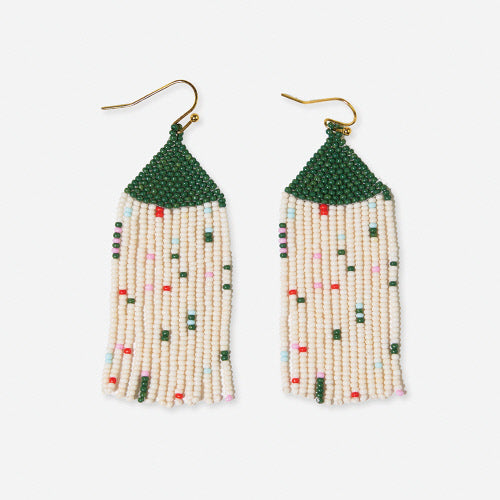 Agnes Confetti Fair Isle Beaded Earrings