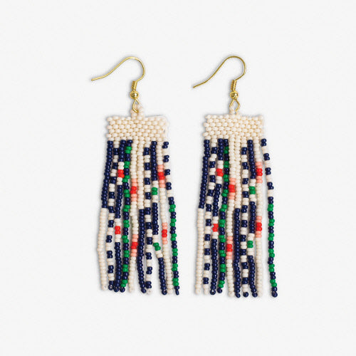 Adaline Mixed Patterns Beaded Earrings - St. Tropez