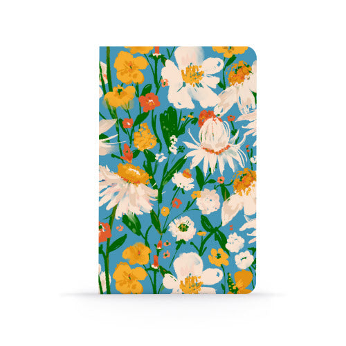 Classic Layflat Notebook - Blue Bouquet