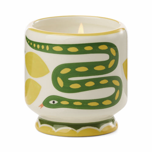 Paddywax A Dopo 8oz Handpainted Candle - Snake Wild Lemongrass