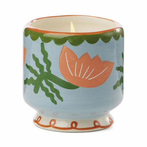 Paddywax A Dopo 8oz Handpainted Candle - "Flower" Cactus Flower