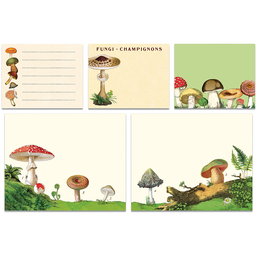 Cavallini & Co. Sticky Notes - Mushrooms