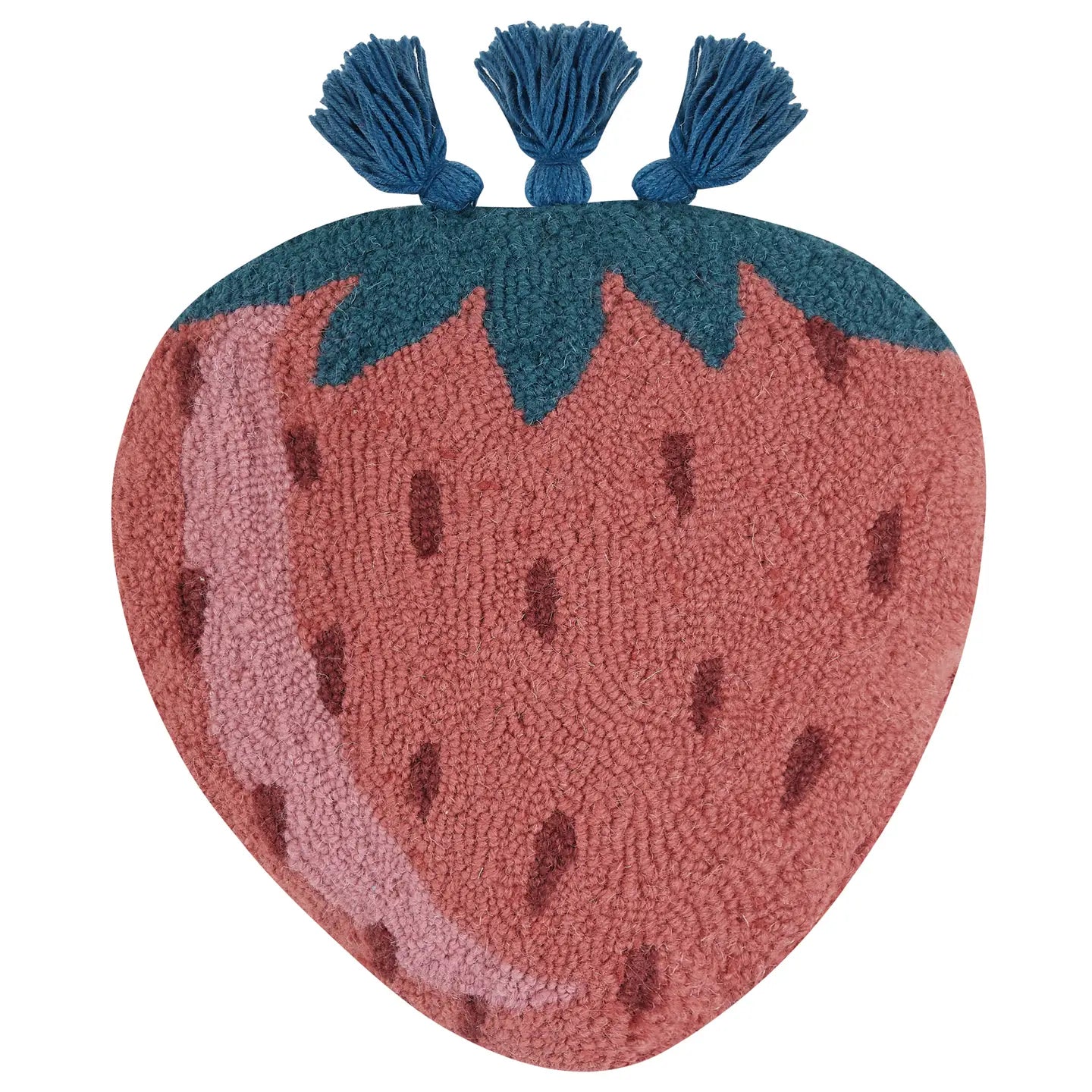 Strawberry w/ Tassels Hook Pillow