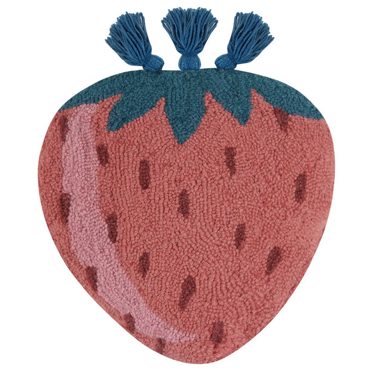 Strawberry w/ Tassels Hook Pillow