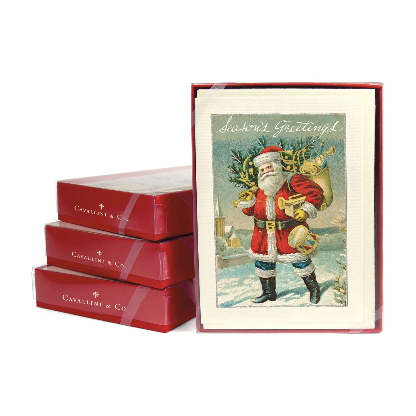 Cavallini & Co. Boxed Note Cards - Santa Claus Christmas