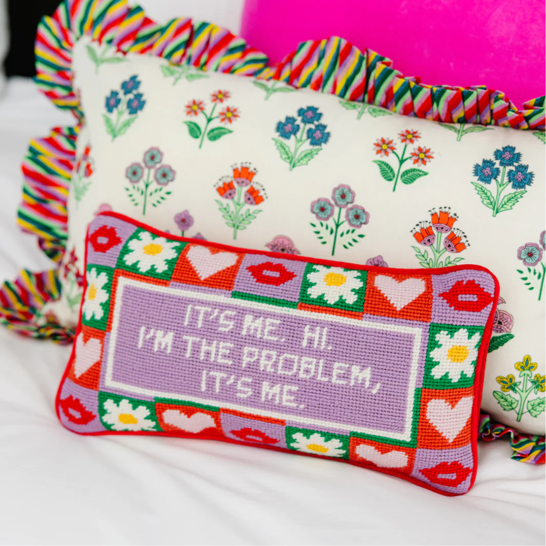 Furbish Needlepoint Pillow - It's Me