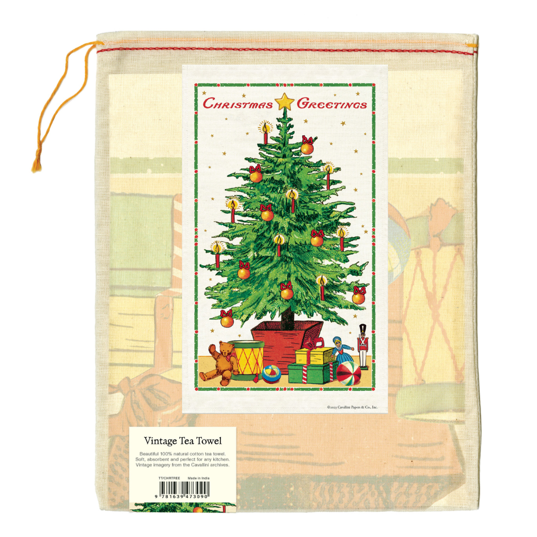 Cavallini & Co. Tea Towel - Christmas Tree