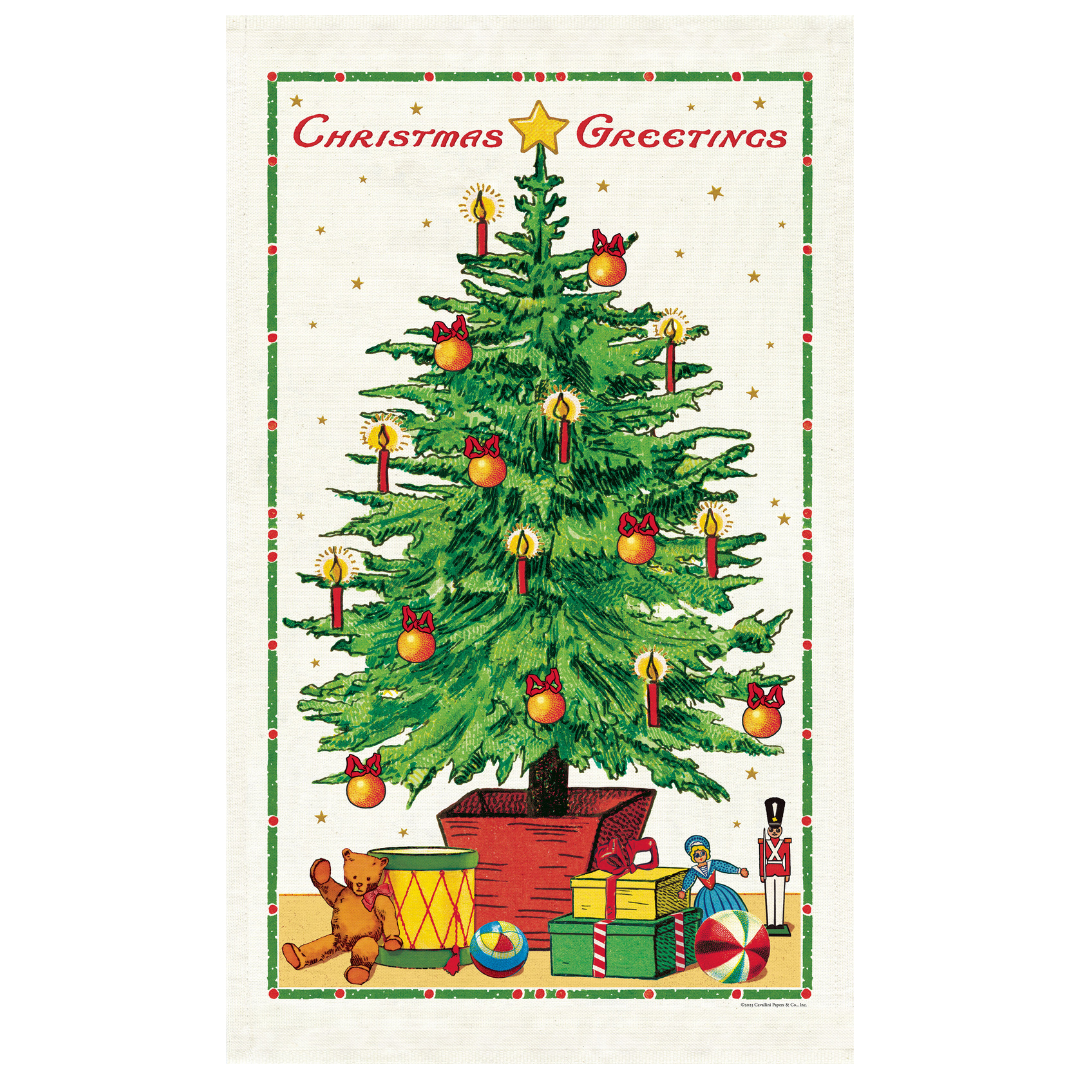 Cavallini & Co. Tea Towel - Christmas Tree