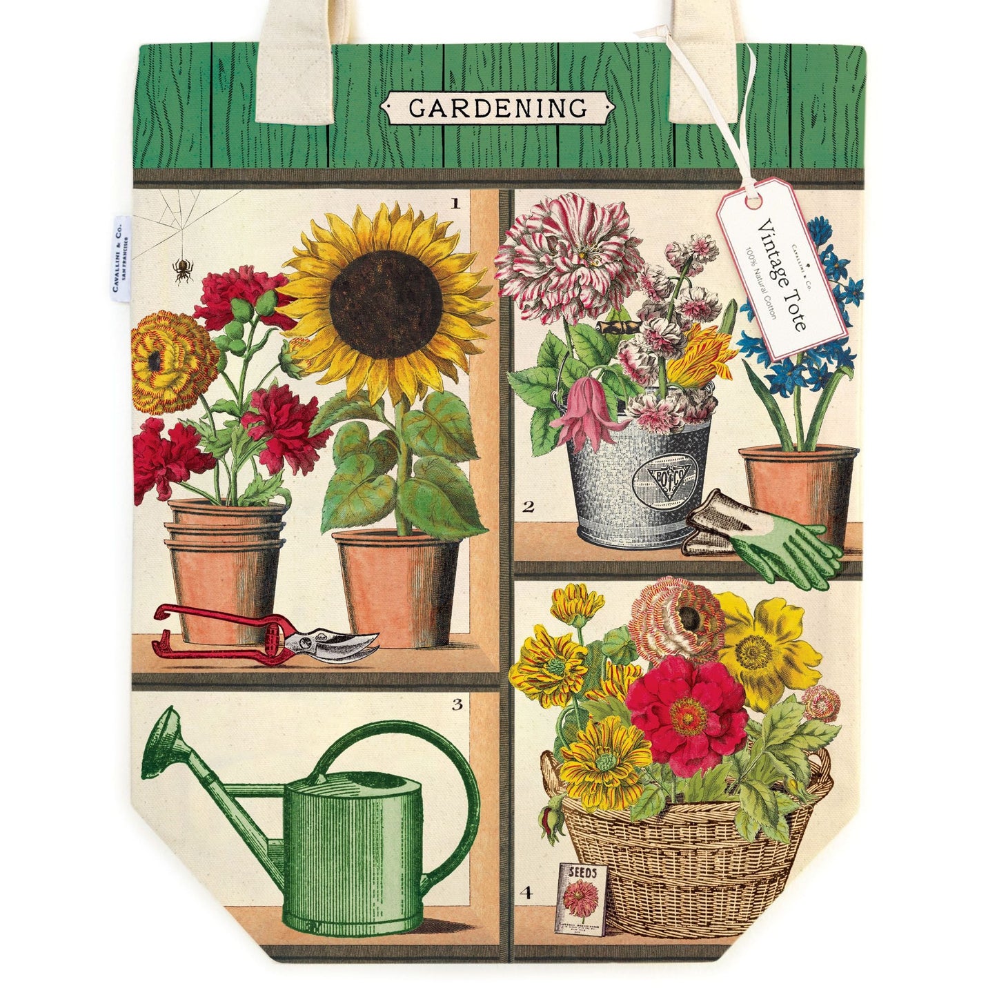 Cavallini & Co. Tote Bag - Gardening