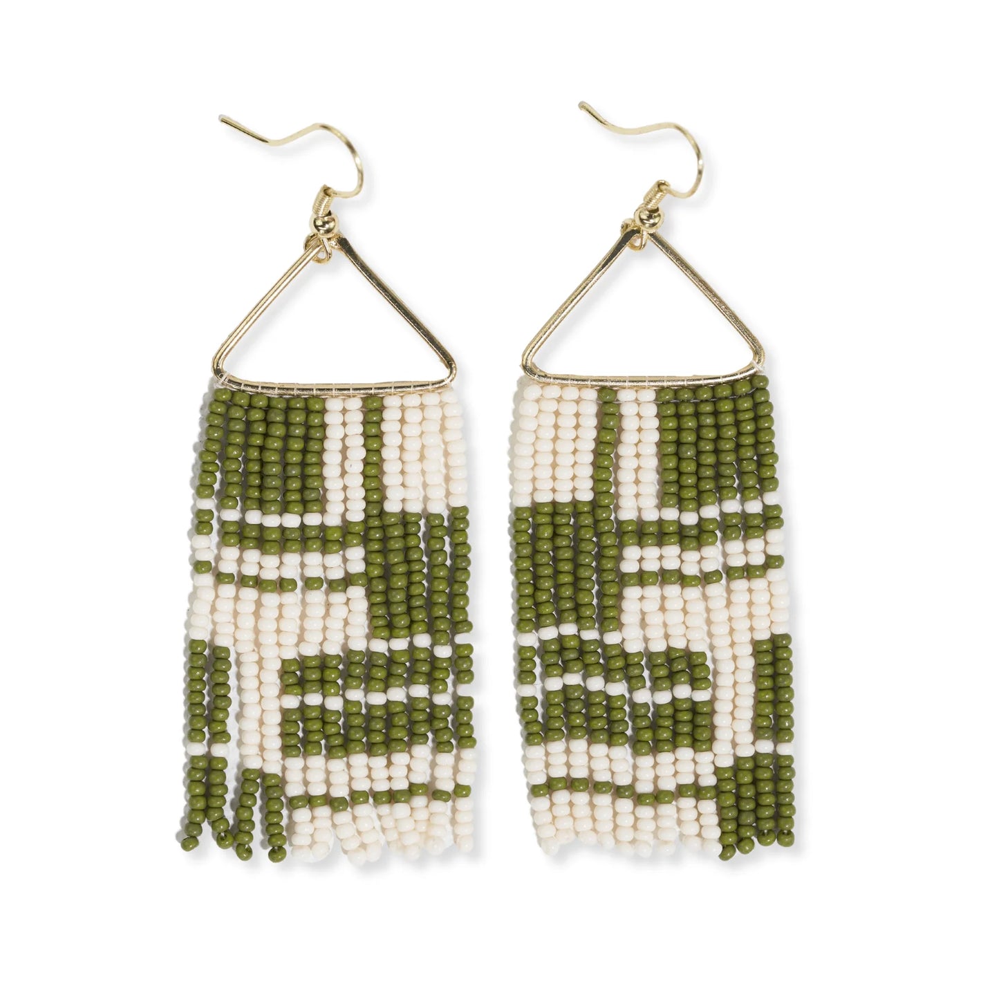 Whitney Shifting Blocks Earrings - Avocado