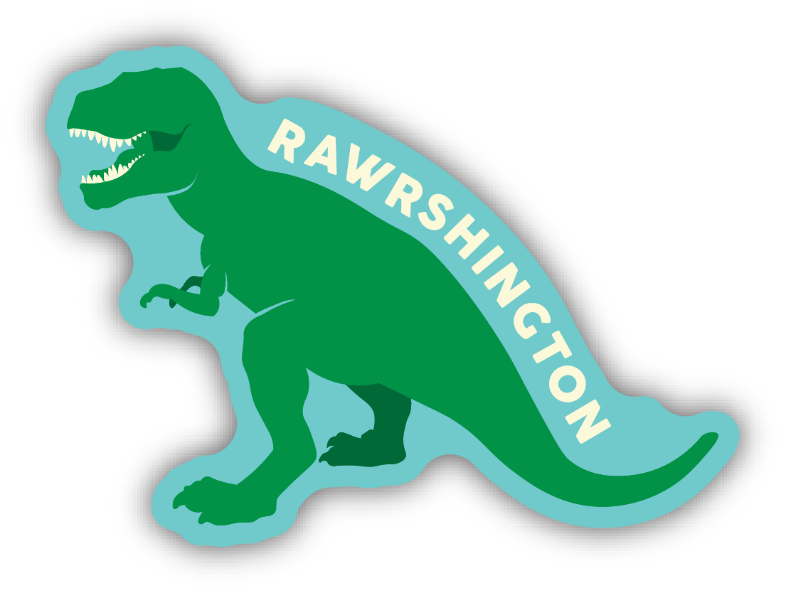 Rawrshington ND/ Tyrannosaurus Rex Sticker