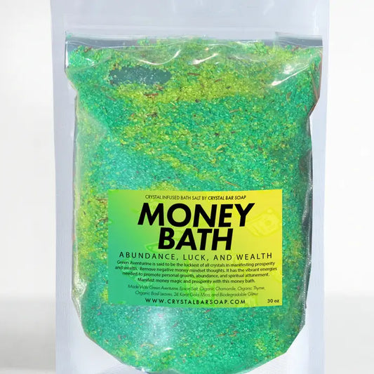 Money Bath - 30oz Crystal Infused Bath Salt