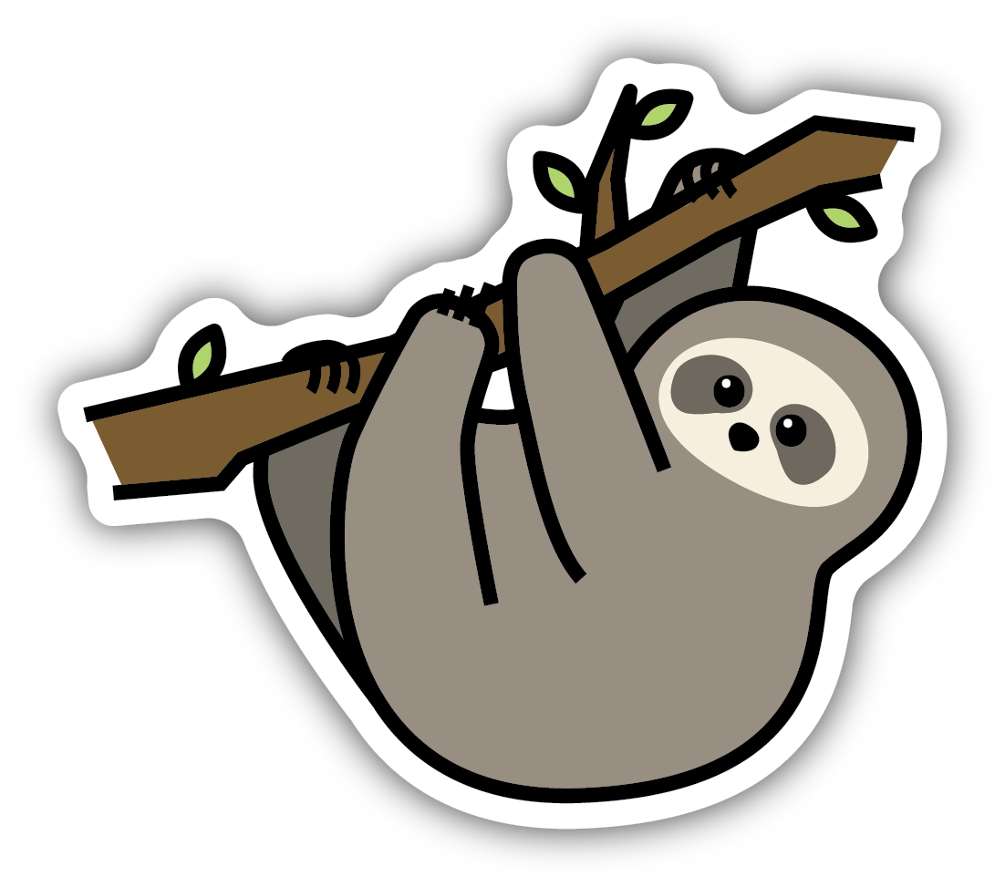 Sloth Sticker – Stocklist