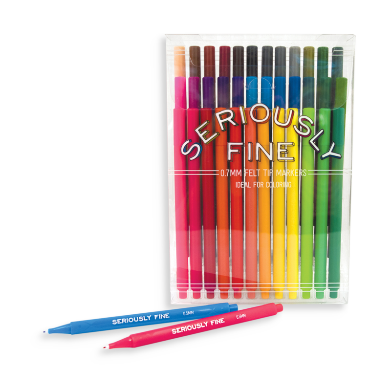 Seriously Fine Felt Tip Markers - Set of 36