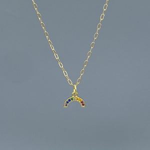 GF Tiny Rainbow Charm Necklace
