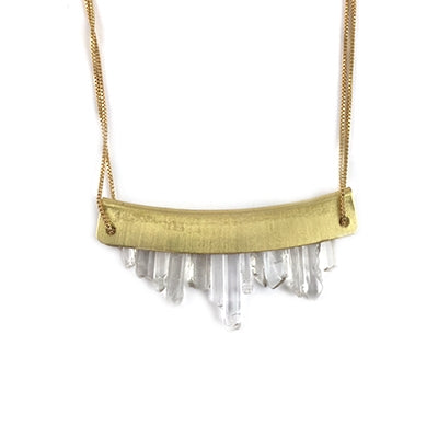 Quartz Row Necklace