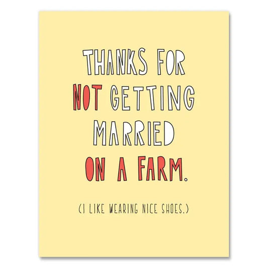 Not a Farm Wedding