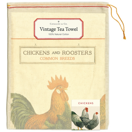 Cavallini & Co. Tea Towel - Chickens