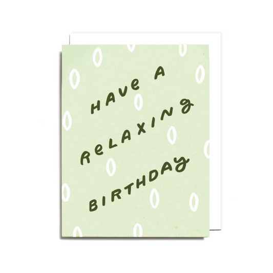 Relaxing Bday Card