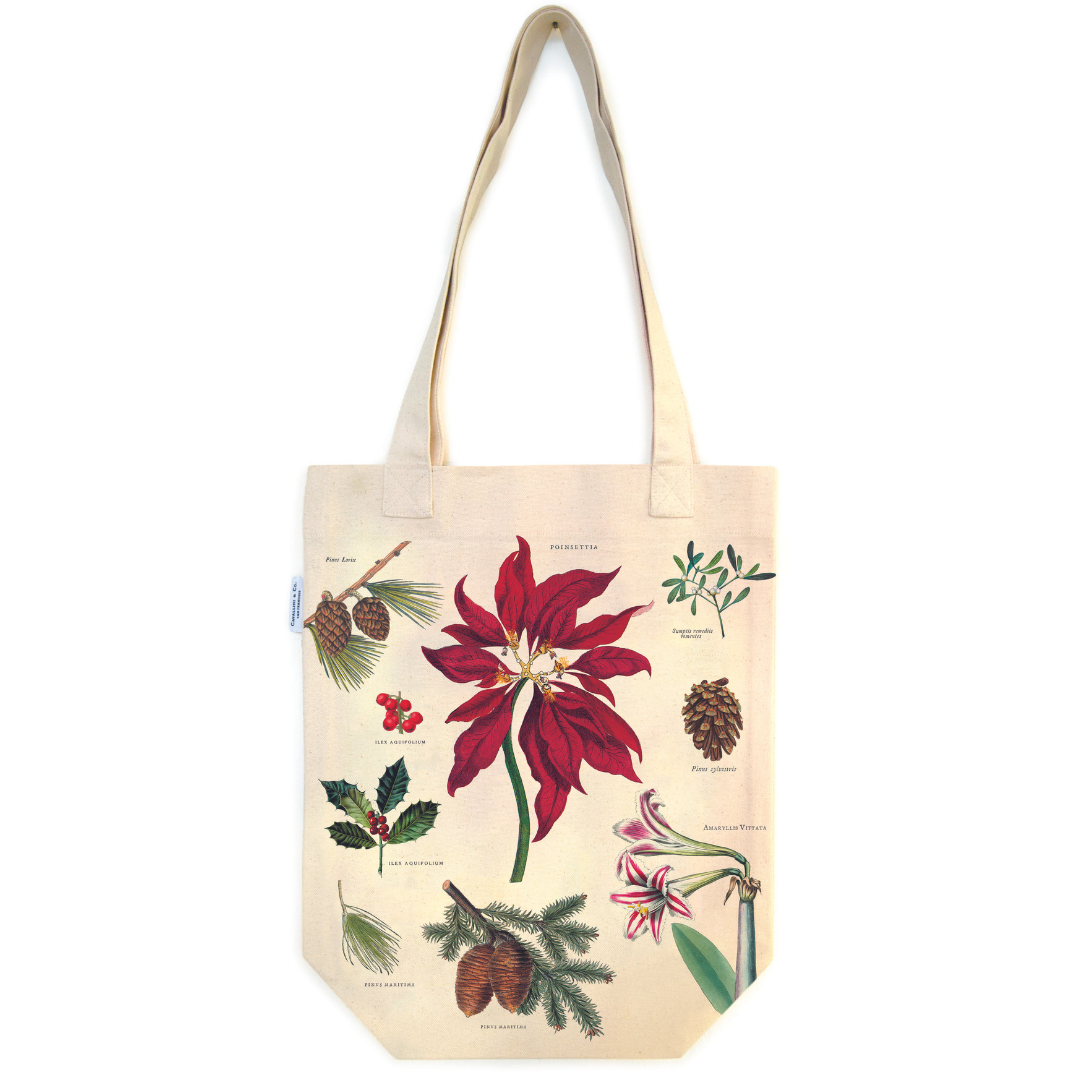 Cavallini & Co. Tote Bag - Christmas Botanica
