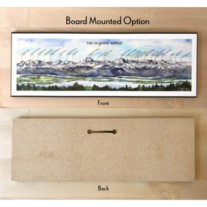 Panoramic Olympic Range Print