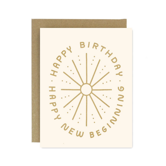 Birthday New Beginning Card