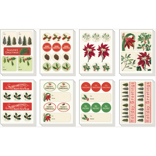 Cavallini & Co. Christmas Botanical Stickers