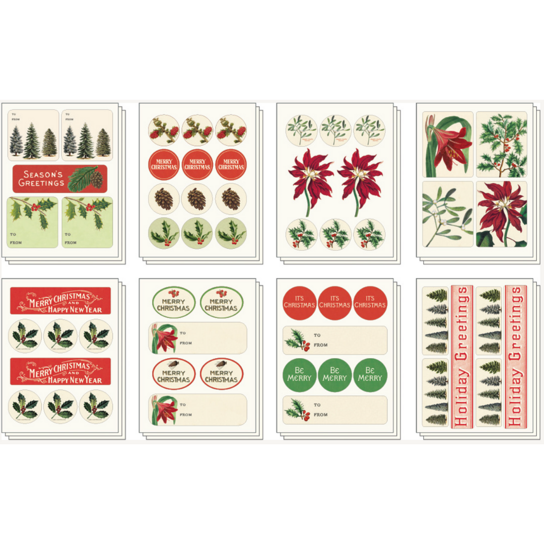 Cavallini & Co. Christmas Botanical Stickers