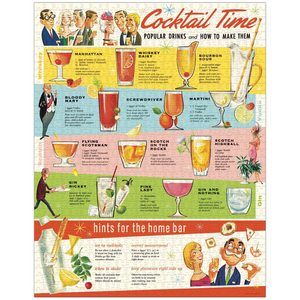 Cavallini & Co. 1000 Piece Puzzle - Cocktails