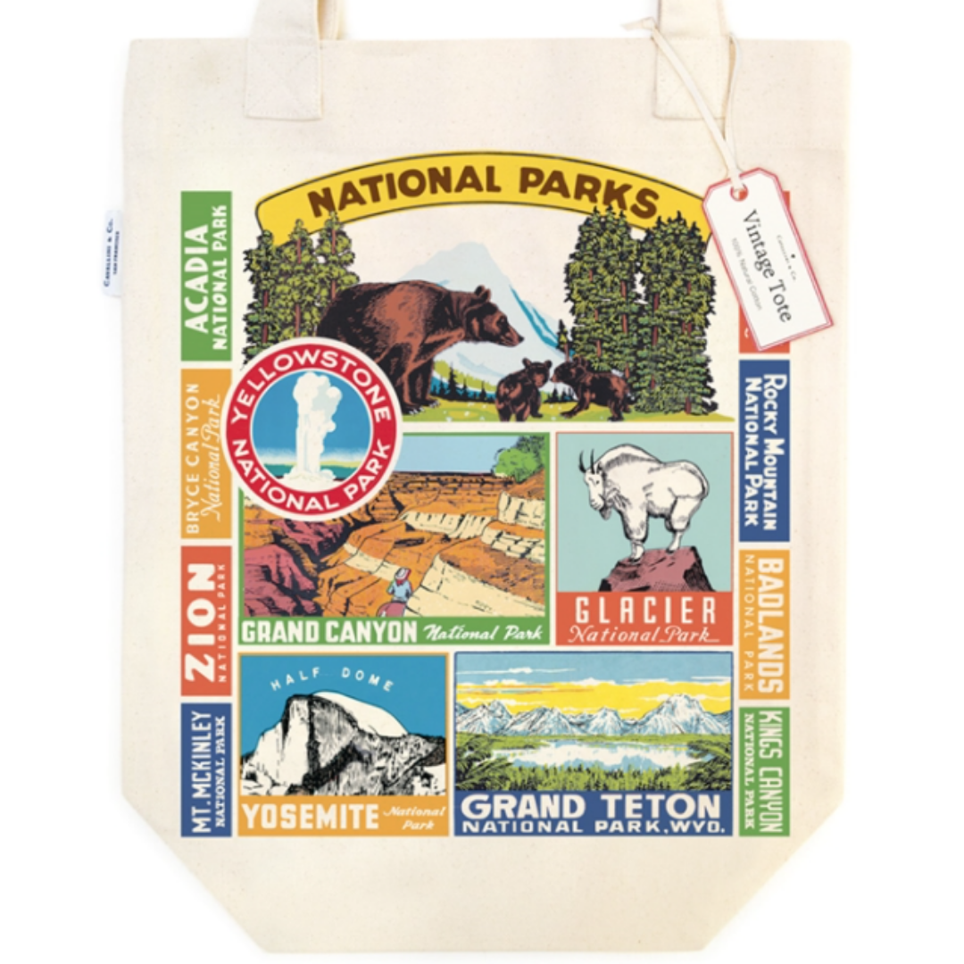 Cavallini & Co. Tote Bag - National Parks