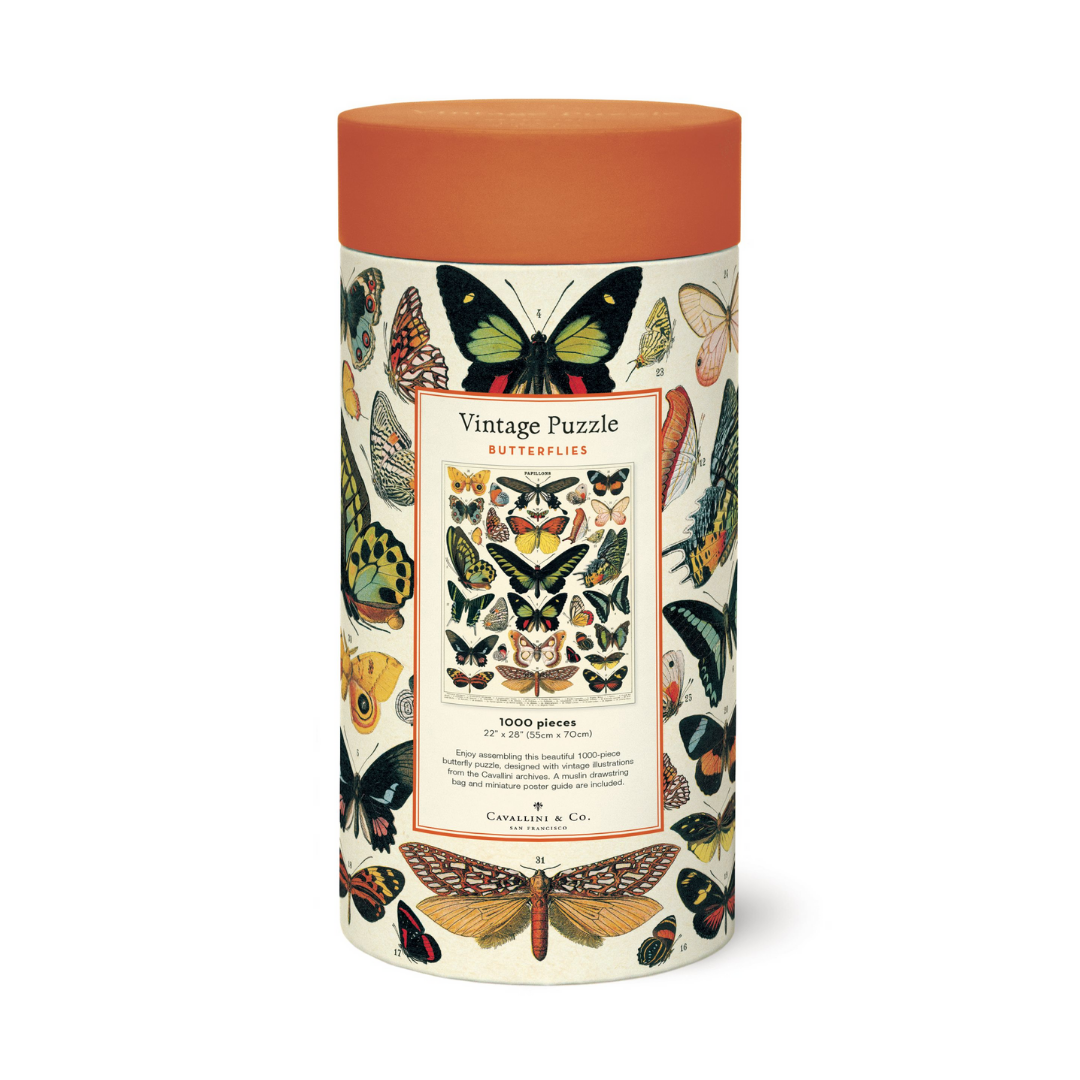 Cavallini & Co. 1000 Piece Puzzle - Butterflies