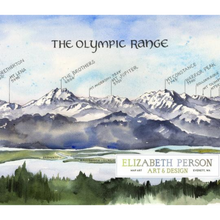 Load image into Gallery viewer, Panoramic Olympic Range Print
