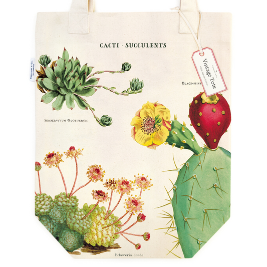 Cavallini & Co. Tote Bag - Cacti & Succulents
