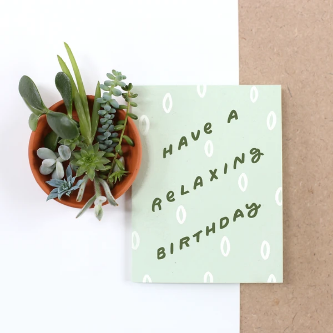 Relaxing Bday Card