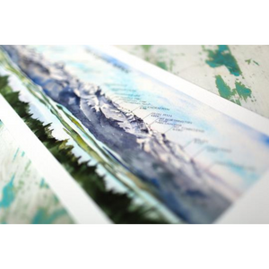 Panoramic Olympic Range Print
