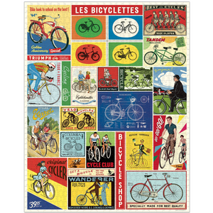 Cavallini & Co. 1000 Piece Puzzle - Bicycles