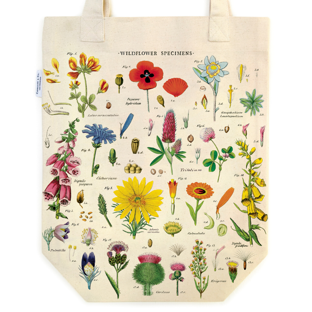 Cavallini & Co. Tote Bag - Wildflowers