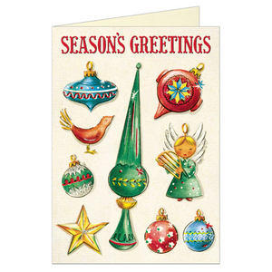 Cavallini & Co. Boxed Note Cards - Christmas Ornaments