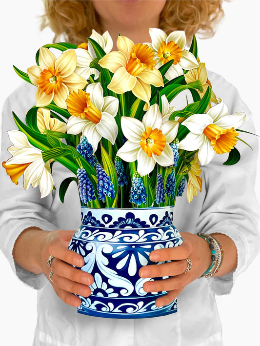 English Daffodils Bouquet FreshCut Paper Card