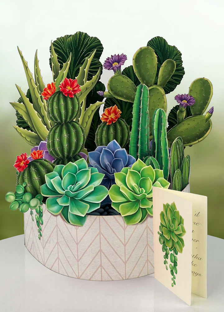 Cactus Garden FreshCut Paper Card