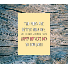 Load image into Gallery viewer, Two Moms One Card
