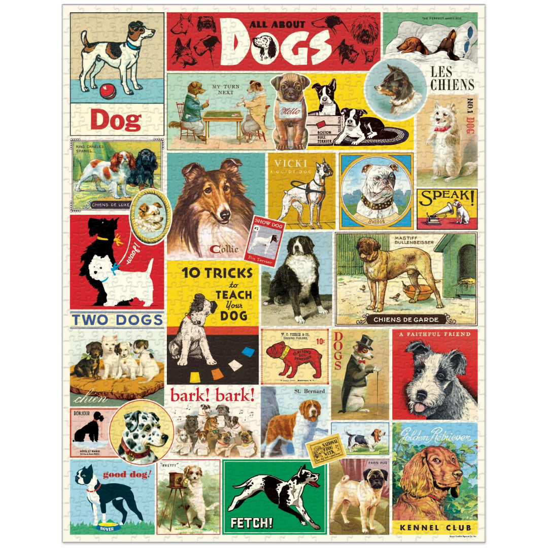 Cavallini & Co. 1000 Piece Puzzle - Dogs