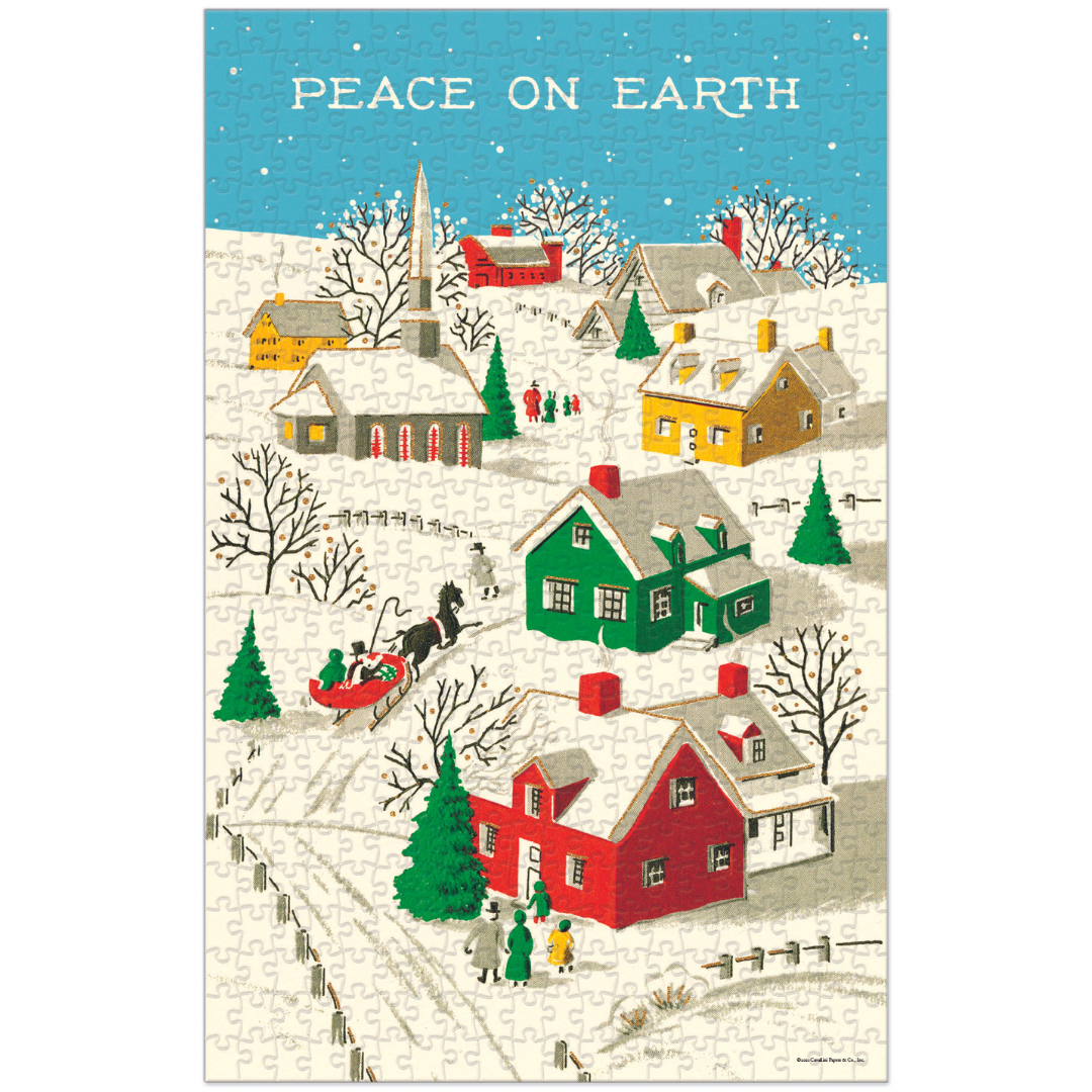 Cavallini & Co. 500 Piece Puzzle - Peace on Earth
