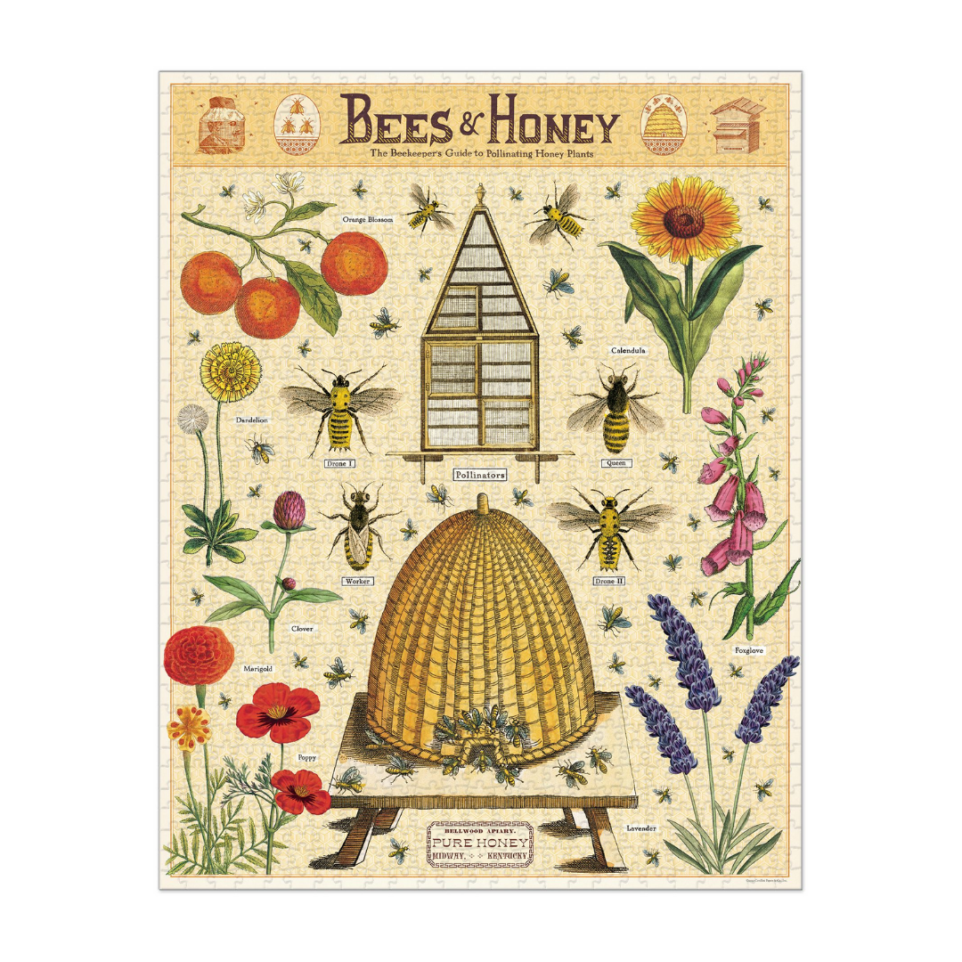 Cavallini & Co.  1000 Piece Puzzle - Bees & Honey