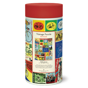 Cavallini & Co. 1000 Piece Puzzle - Bicycles