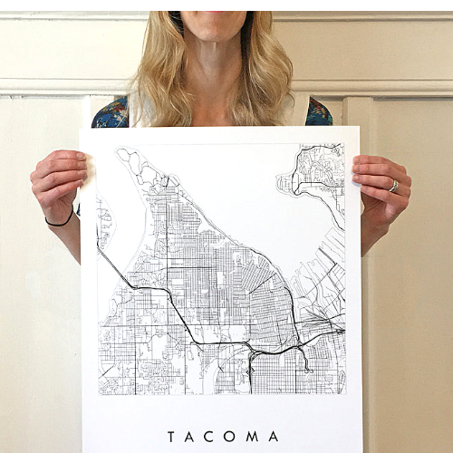 Turn of the Centuries - Tacoma City Lines Map